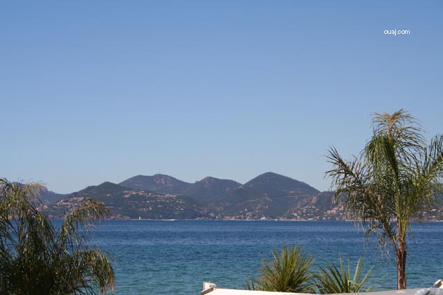 La mer mediterranée vue de Cannes