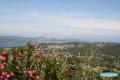 Belle photo panoramique de la mediterrane a Gassin
