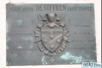 Pierre Andre De Suffren Saint Tropez Plaque sous sa statue